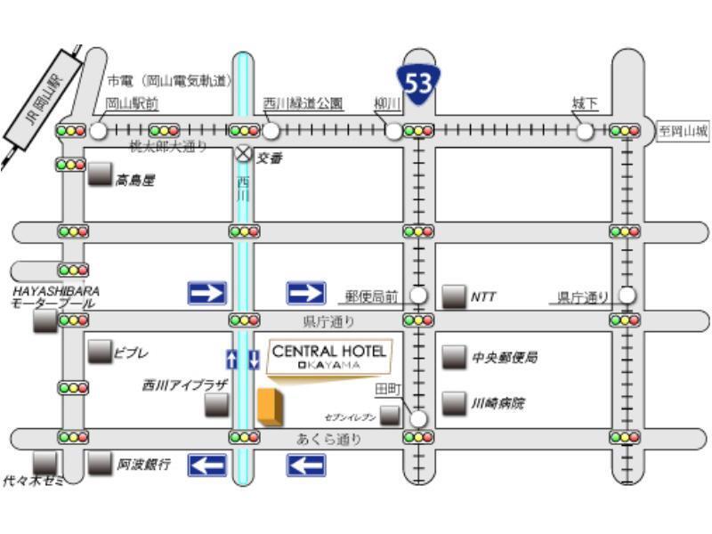 เซนทรัล โฮเทล โอคายามะ Hotel โอคายาม่า ภายนอก รูปภาพ